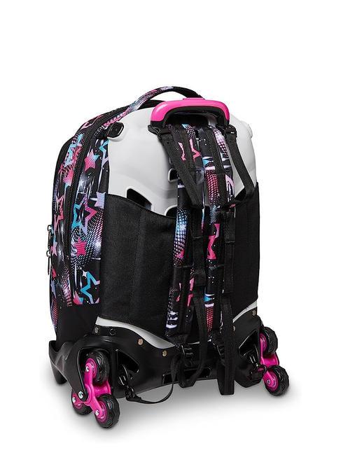 LIQUID PAINT JACK Abnehmbarer Trolley-Rucksack, 3 Rollen Piratenschwarz - Rucks&auml;cke mit Trolleyfunktion