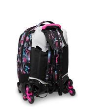 SEVEN LIQUID PAINT JACK Abnehmbarer Trolley-Rucksack, 3 Rollen Piratenschwarz - Rucks&auml;cke mit Trolleyfunktion - 7