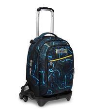 SEVEN LED BALLOON JACK Abnehmbarer Trolley-Rucksack, 3 Rollen Glockenblume t&uuml;rkis - Rucks&auml;cke mit Trolleyfunktion - 3