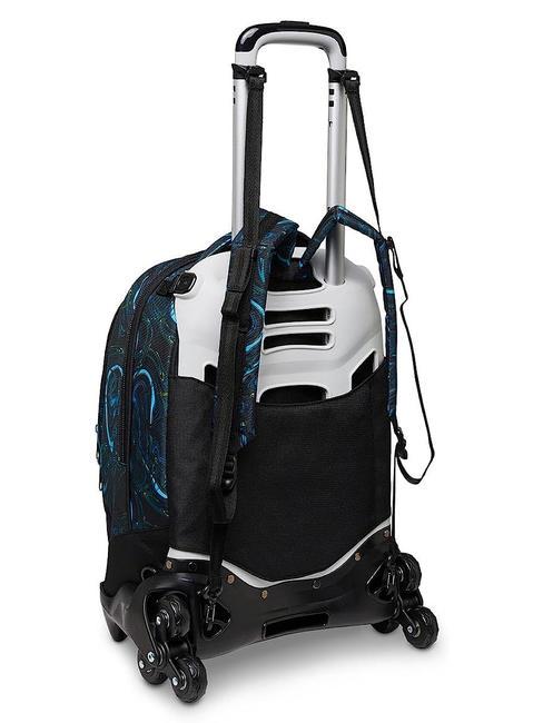 LED BALLOON JACK Abnehmbarer Trolley-Rucksack, 3 Rollen Glockenblume t&uuml;rkis - Rucks&auml;cke mit Trolleyfunktion