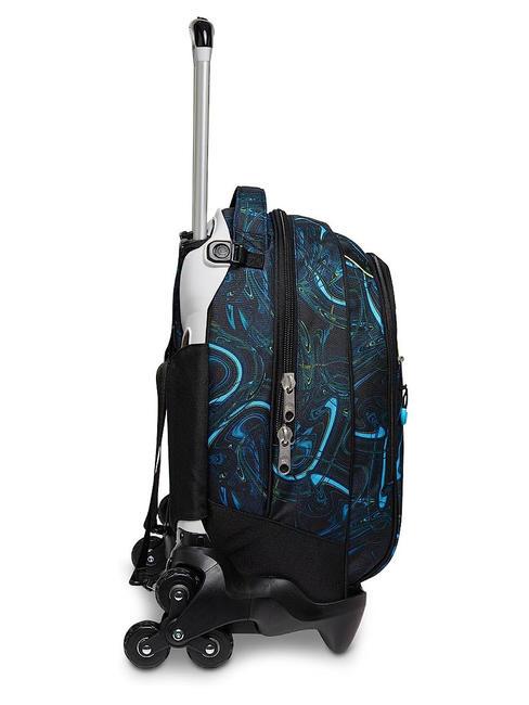 LED BALLOON JACK Abnehmbarer Trolley-Rucksack, 3 Rollen Glockenblume t&uuml;rkis - Rucks&auml;cke mit Trolleyfunktion