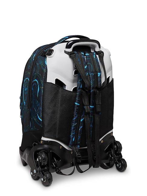 LED BALLOON JACK Abnehmbarer Trolley-Rucksack, 3 Rollen Glockenblume t&uuml;rkis - Rucks&auml;cke mit Trolleyfunktion
