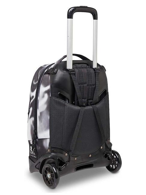 NEW PLUG FANTASY Abnehmbarer Trolley-Rucksack, 2 Rollen Schirm schwarz - Rucks&auml;cke mit Trolleyfunktion