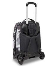 INVICTA NEW PLUG FANTASY Abnehmbarer Trolley-Rucksack, 2 Rollen Schirm schwarz - Rucks&auml;cke mit Trolleyfunktion - 4
