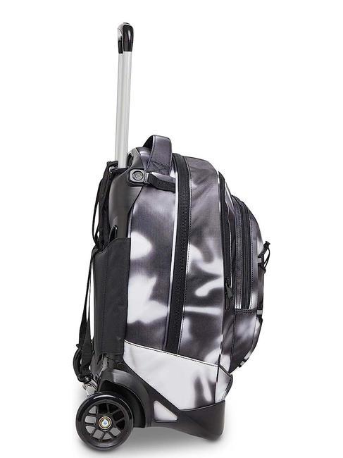 NEW PLUG FANTASY Abnehmbarer Trolley-Rucksack, 2 Rollen Schirm schwarz - Rucks&auml;cke mit Trolleyfunktion