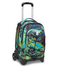INVICTA NEW PLUG FANTASY Abnehmbarer Trolley-Rucksack, 2 Rollen digitales Blau - Rucks&auml;cke mit Trolleyfunktion - 3