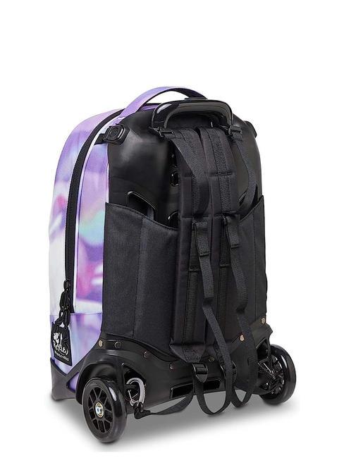 NEW PLUG FANTASY Abnehmbarer Trolley-Rucksack, 2 Rollen Farbt&ouml;ne Pastell - Rucks&auml;cke mit Trolleyfunktion