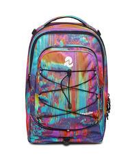 INVICTA NEW PLUG FANTASY Abnehmbarer Trolley-Rucksack, 2 Rollen digitale Mehrfarben - Rucks&auml;cke mit Trolleyfunktion - 2