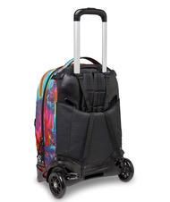 INVICTA NEW PLUG FANTASY Abnehmbarer Trolley-Rucksack, 2 Rollen digitale Mehrfarben - Rucks&auml;cke mit Trolleyfunktion - 4