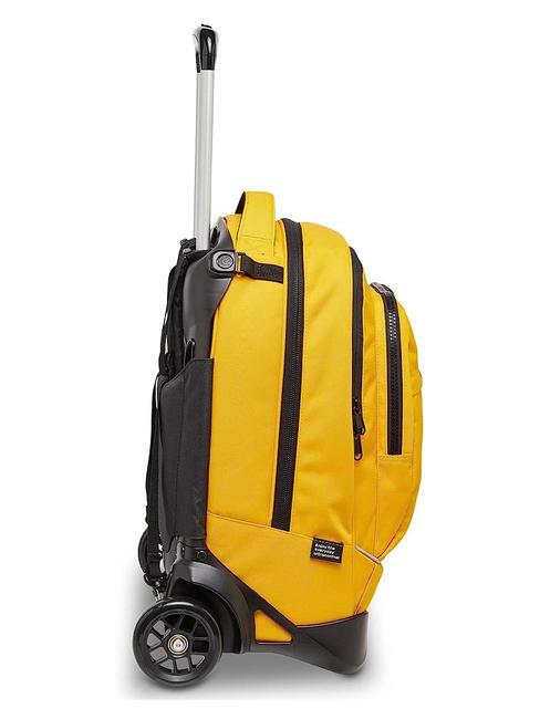 NEW PLUG LOGO Abnehmbarer Trolley-Rucksack, 2 Rollen Safran - Rucks&auml;cke mit Trolleyfunktion