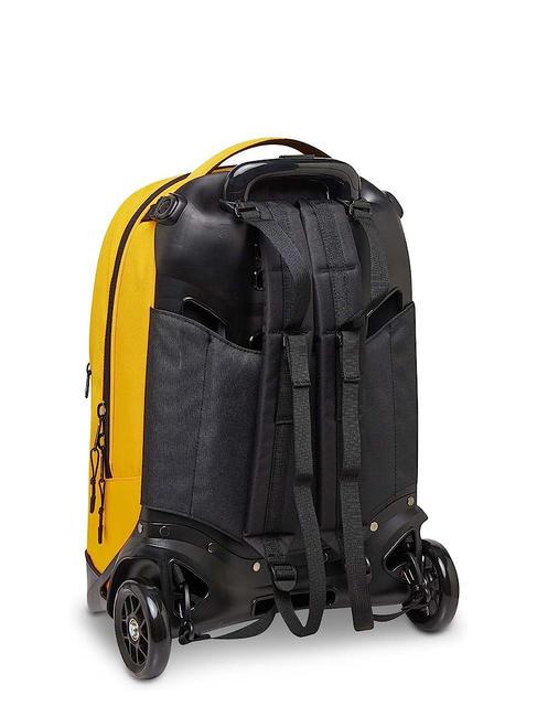 NEW PLUG LOGO Abnehmbarer Trolley-Rucksack, 2 Rollen Safran - Rucks&auml;cke mit Trolleyfunktion