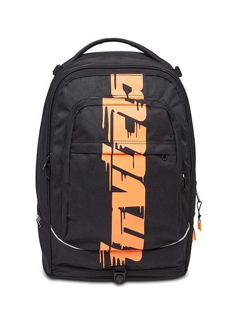 NEW PLUG LOGO Abnehmbarer Trolley-Rucksack, 2 Rollen Schwarz - Rucks&auml;cke mit Trolleyfunktion