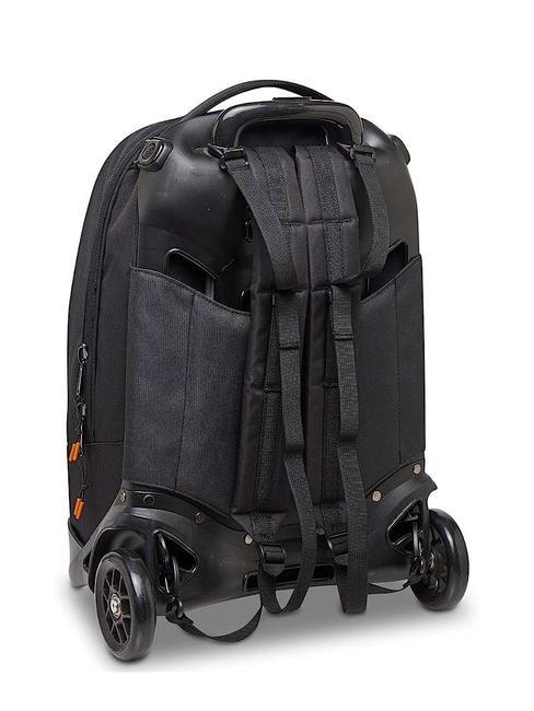 NEW PLUG LOGO Abnehmbarer Trolley-Rucksack, 2 Rollen Schwarz - Rucks&auml;cke mit Trolleyfunktion