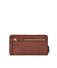 THE BRIDGE LUCREZIA Ledergeldb&ouml;rse mit umlaufendem Rei&szlig;verschluss BRAUN - Brieftaschen Damen - 3