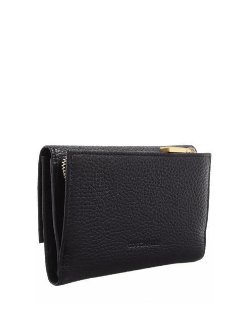 MYRINE Mittelgro&szlig;e Brieftasche aus Leder Schwarz - Brieftaschen Damen