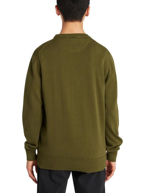 WILLIAMS RIVER Pullover mit Rundhalsausschnitt dunkeloliv - Herrenpullover