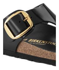 BIRKENSTOCK GIZEH BIG BUCKLE Flip-Flops aus Lackleder schwarz leuchten - Damenschuhe - 4