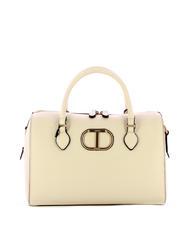 TWINSET OVAL T Kofferraumtasche mit Schultergurt Elfenbein - Damentaschen - 3
