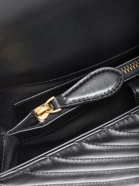 CLASSIC LADY LOVE BAG Chevron-Tasche schwarz-antikgold - Damentaschen