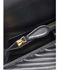 PINKO CLASSIC LADY LOVE BAG Chevron-Tasche schwarz-antikgold - Damentaschen - 5