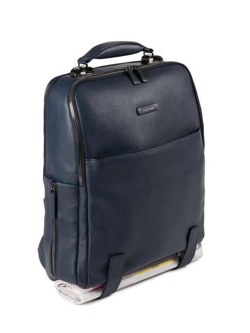 MODUS SPECIAL Lederrucksack für PC15.6 " Blau - PC-Rucksäcke