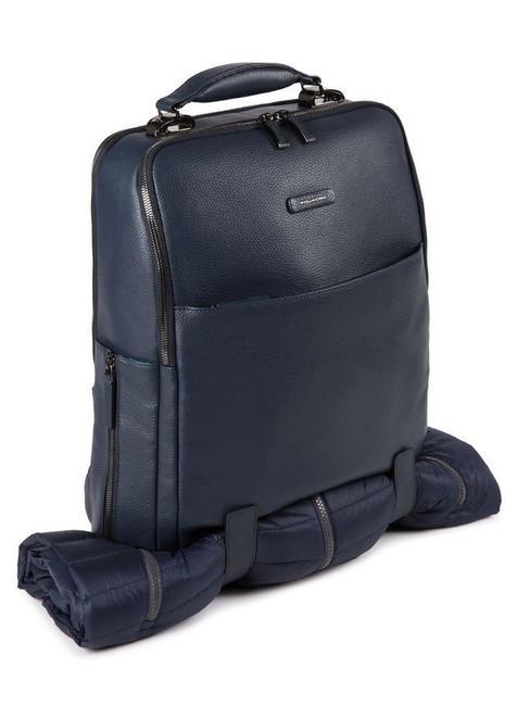 MODUS SPECIAL Lederrucksack für PC15.6 " Blau - PC-Rucksäcke