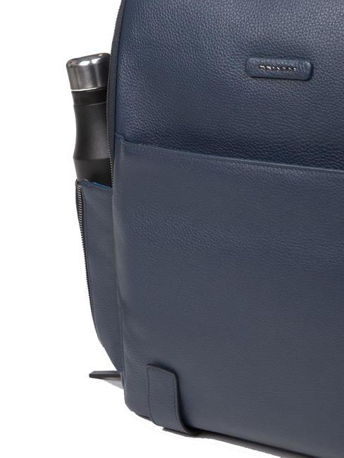 MODUS SPECIAL Lederrucksack für PC15.6 " Blau - PC-Rucksäcke