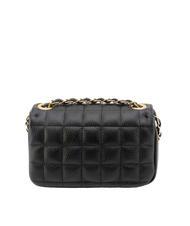 LESAC GIULIA Dollar-Umh&auml;ngetasche aus Leder mit Kette Schwarz - Damentaschen - 3