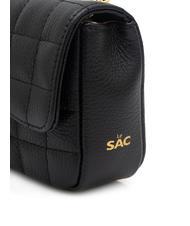 LESAC GIULIA Dollar-Umh&auml;ngetasche aus Leder mit Kette Schwarz - Damentaschen - 6