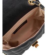 LESAC GIULIA Dollar-Umh&auml;ngetasche aus Leder mit Kette Schwarz - Damentaschen - 7