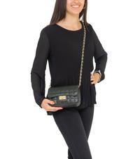 LESAC GIULIA Dollar-Umh&auml;ngetasche aus Leder mit Kette dunkelgr&uuml;n - Damentaschen - 4