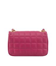 LESAC GIULIA Dollar-Umh&auml;ngetasche aus Leder mit Kette Fuchsie - Damentaschen - 3