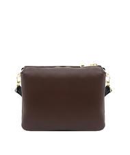 LESAC SIMONA Umhängetasche aus Tris-Dollar-Leder Mokka - Damentaschen - 3