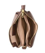 LESAC SIMONA Umhängetasche aus Tris-Dollar-Leder Mokka - Damentaschen - 5