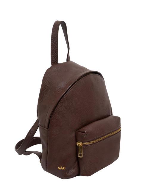 VANESSA Dollar-Rucksack aus Leder Mokka - Damentaschen