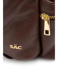 LESAC VANESSA Dollar-Rucksack aus Leder Mokka - Damentaschen - 5