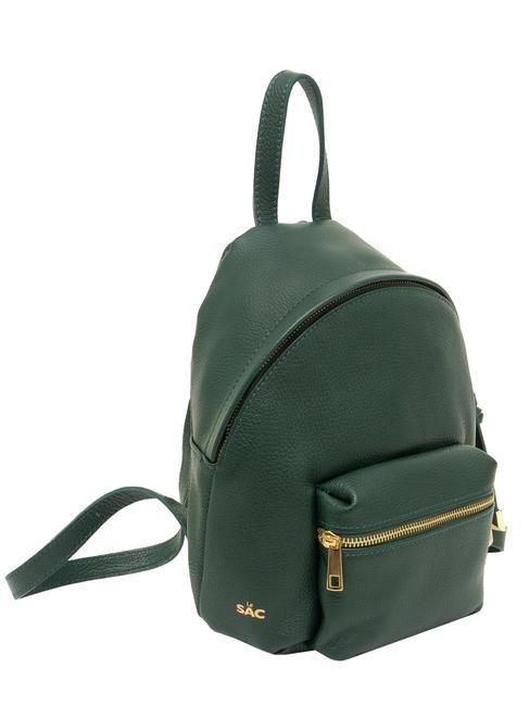 VANESSA Dollar-Rucksack aus Leder dunkelgr&uuml;n - Damentaschen