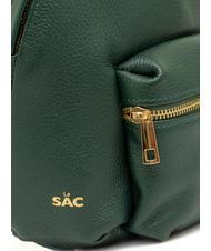LESAC VANESSA Dollar-Rucksack aus Leder dunkelgr&uuml;n - Damentaschen - 5