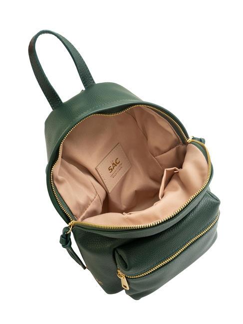 VANESSA Dollar-Rucksack aus Leder dunkelgr&uuml;n - Damentaschen