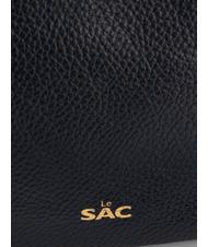 LESAC SIMONA Umhängetasche aus Tris-Dollar-Leder Nachtblau - Damentaschen - 6