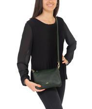 LESAC SIMONA Umh&auml;ngetasche aus Tris-Dollar-Leder dunkelgr&uuml;n - Damentaschen - 4