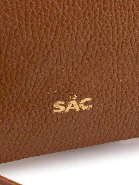 ROBERTA Dollar-Clutch aus Leder dunkles Leder - Damentaschen