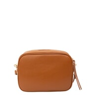 LESAC LUCIA Doppelte Umhängetasche aus Dollar-Leder dunkles Leder - Damentaschen - 3