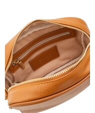 LESAC LUCIA Doppelte Umhängetasche aus Dollar-Leder dunkles Leder - Damentaschen - 7