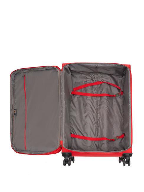 LIGHT FLY Mittelgro&szlig;er erweiterbarer Trolley Rot - Halbharte Trolleys