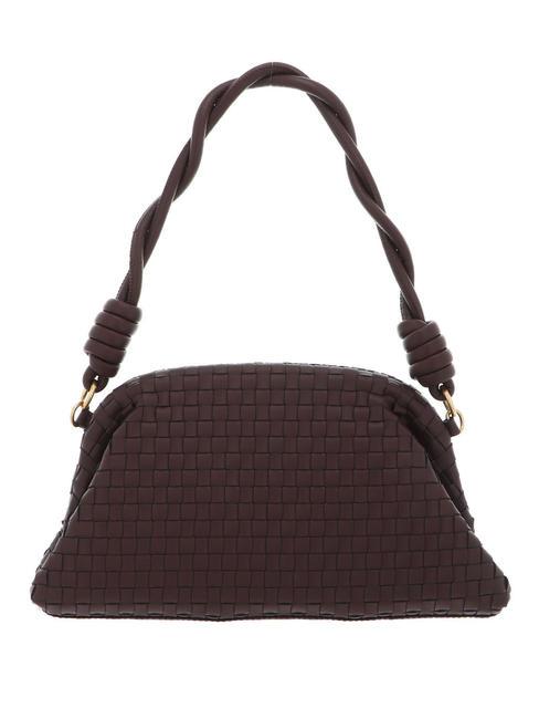 LISBET Gewebte Clutch Mahagoni - Damentaschen