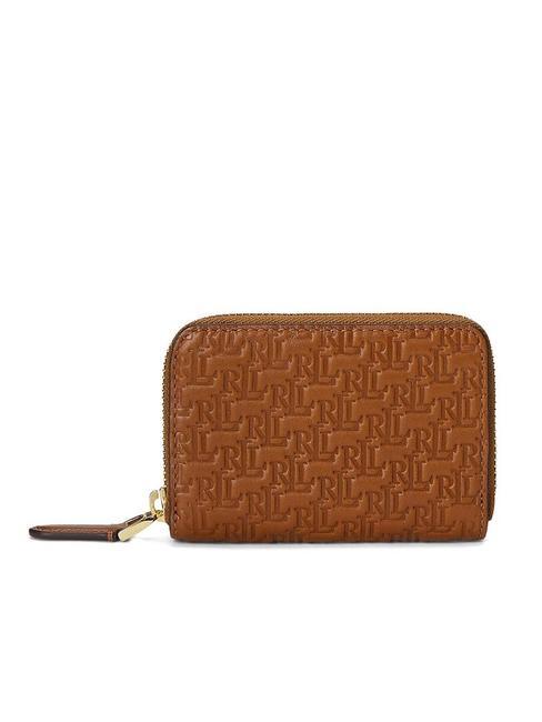 Geldb&ouml;rse zip piccolo in Haut Kleine Geldb&ouml;rse aus Leder mit Rei&szlig;verschluss Lauren Tan7 - Brieftaschen Damen