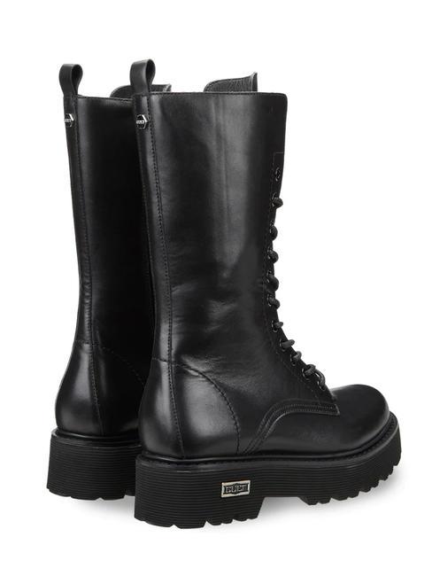 SLASH 3324 Schnürstiefel aus Leder Schwarz - Damenschuhe