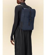 RAINS BACKPACK MINI Wasserdichter Rucksack Marine - Rucksäcke für Schule &amp; Freizeit - 4