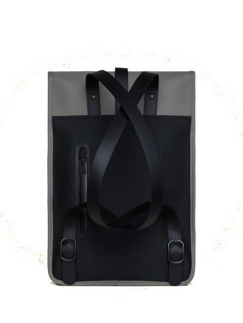 BACKPACK MINI Wasserdichter Rucksack grau - Rucks&auml;cke f&uuml;r Schule &amp; Freizeit
